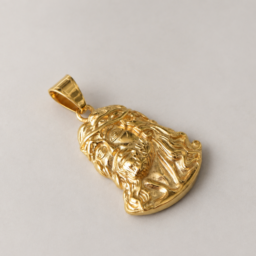 Cadena Lazo + Rostro Tallado (PULSERA GRATIS)