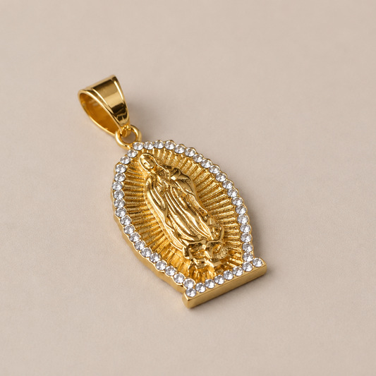 Dije Virgen Piedras